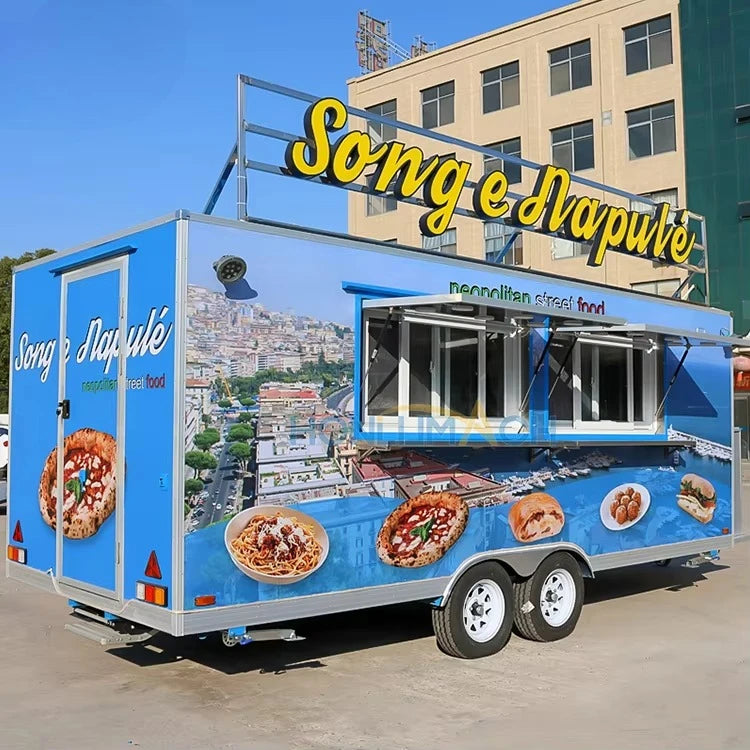 HONLU Mobile Food Trailer Fully Equipped Food Cart Food Vending Truck for Sale