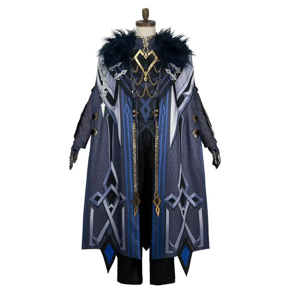 Genshin Impact II Capitano Cosplay Costume Fatui Harbinger Halloween Game Role-Play Outfit for Men Women Cosplay Party