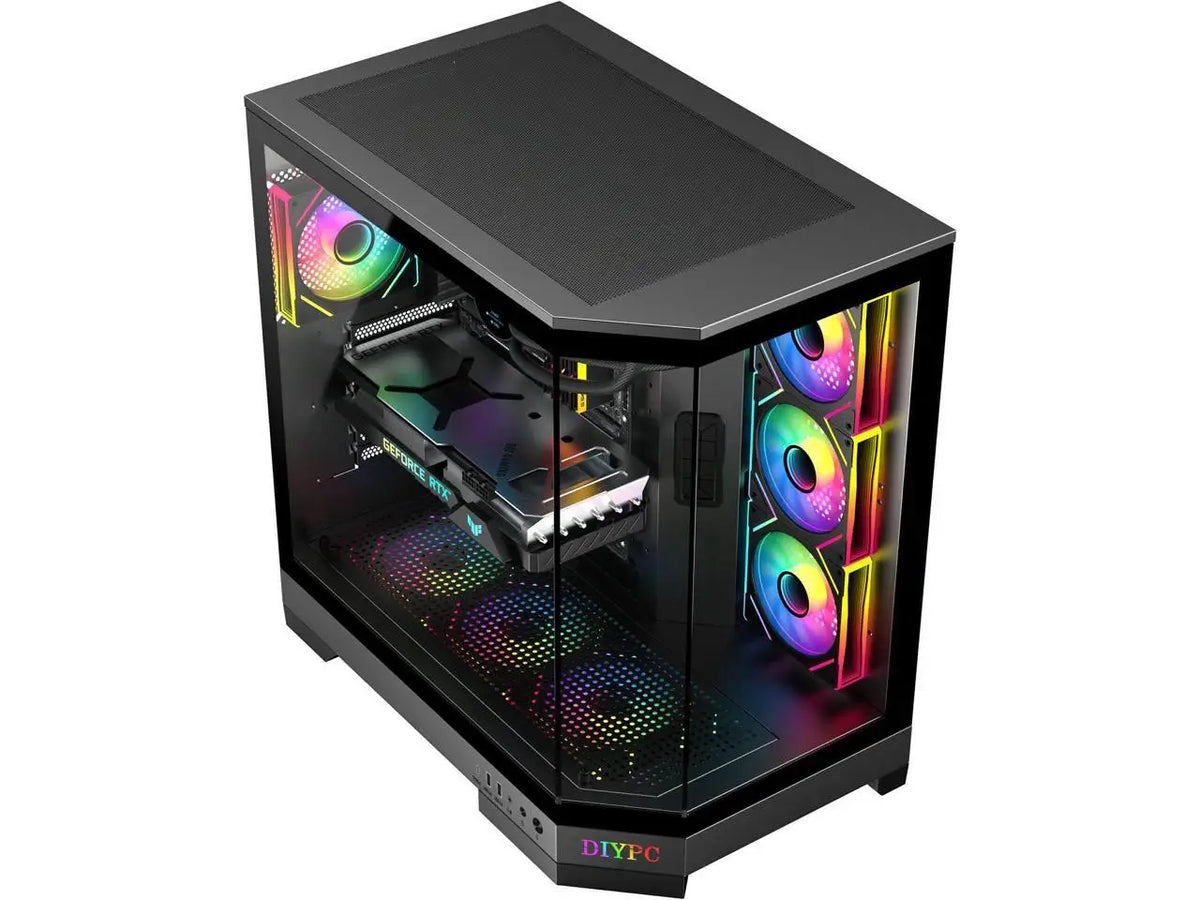 DIYPC Vanguard-F1-BK Black Cases (Computer Cases - ATX Form)