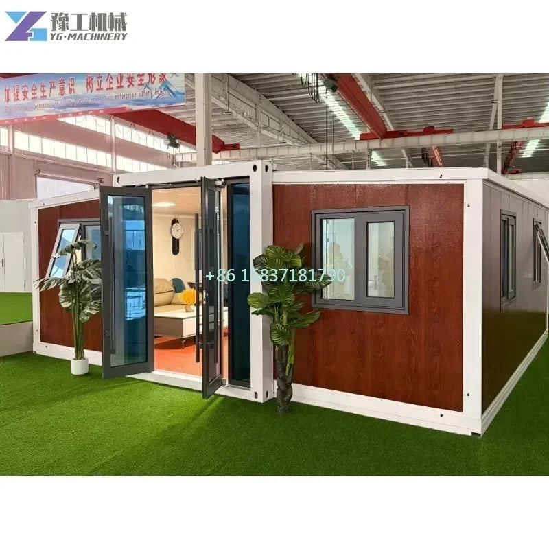 2 Bedroom Container House Luxury Predfabricated Container Homes 20ft 40ft Expandable Container House with Bathroom Garden Room