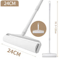 Large Lint Roller with Telescopic Rod Long Handle Sticky Mop for Clothing Bedding Carpet Pet Hair Dust Remover Cleaning Tool