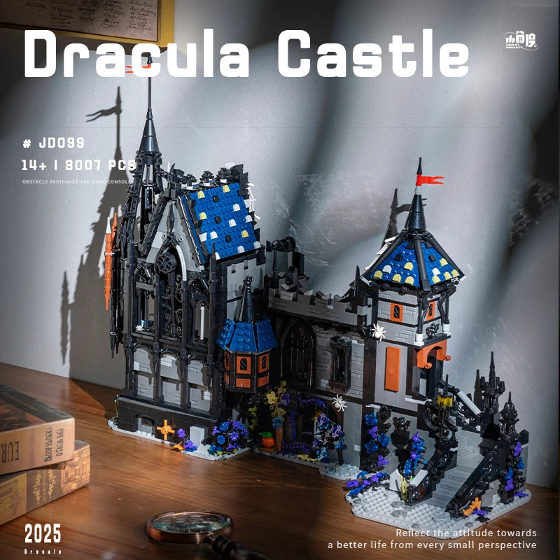 3007pcs MOC Street View Vampire Dracula's Castle Building Blocks Bricks Construction Assembling Toys for Children Birthday Gift
