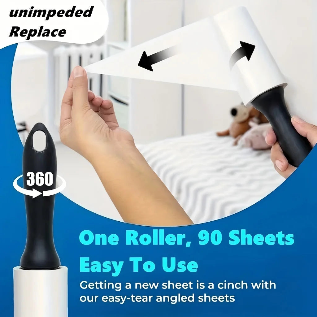Lint Roller for Pet Hair, Extra Sticky Portable Lint Remover, Lint Roller Clothes, Remover Cats Dog Hair, Lint Roller Pet Hair