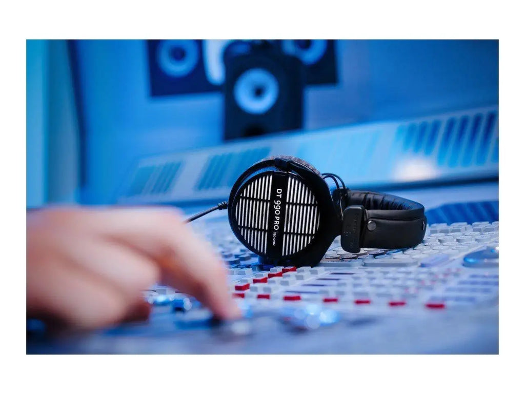 Beyerdynamic DT 990 Pro 250 Ohm Studio Headphones for Mixing, Mastering, and Editing (open-back)