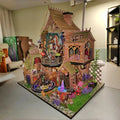 DIY Wooden Dollhouse Kit with Miniature Furniture Handmade Home Model Assembly Toy for Birthday Gifts