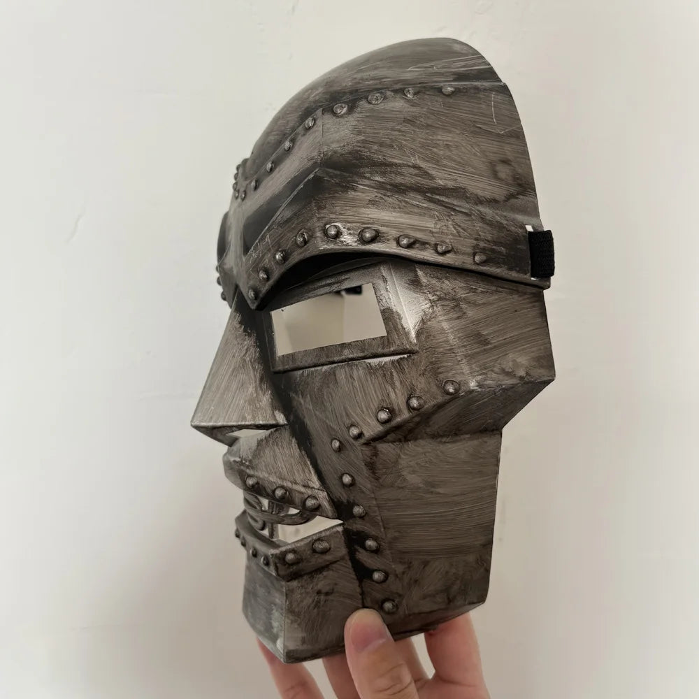 Dr Doom Mask Cosplay Victor Von Doom Thicken Plastic Masks Halloween Carnival Dress Up Party Costume Props Deluxe
