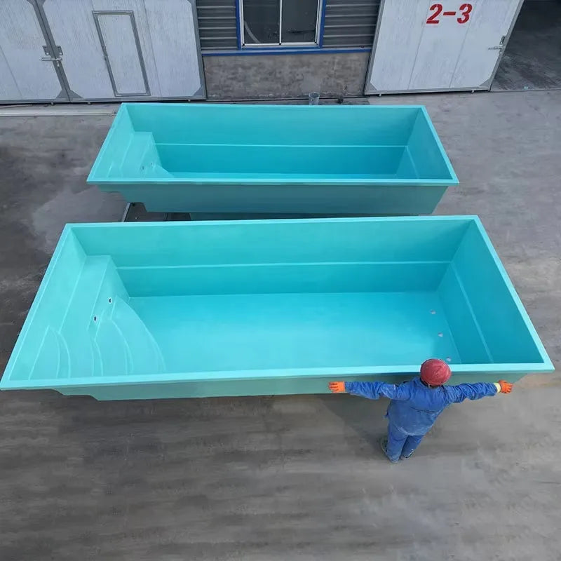 Custom Small Family Garden House Prefab Outdoor Spa Swim Pool Fiberglass Inground Swimming Pool for Adults
