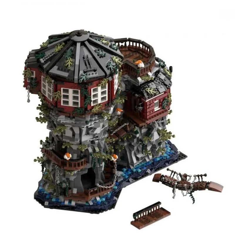 NEW City Hot Selling Street View Moc Lighthouse Astronomer Planetarium model DIY creative ideas Child Toy Assembly Puzzle Gift
