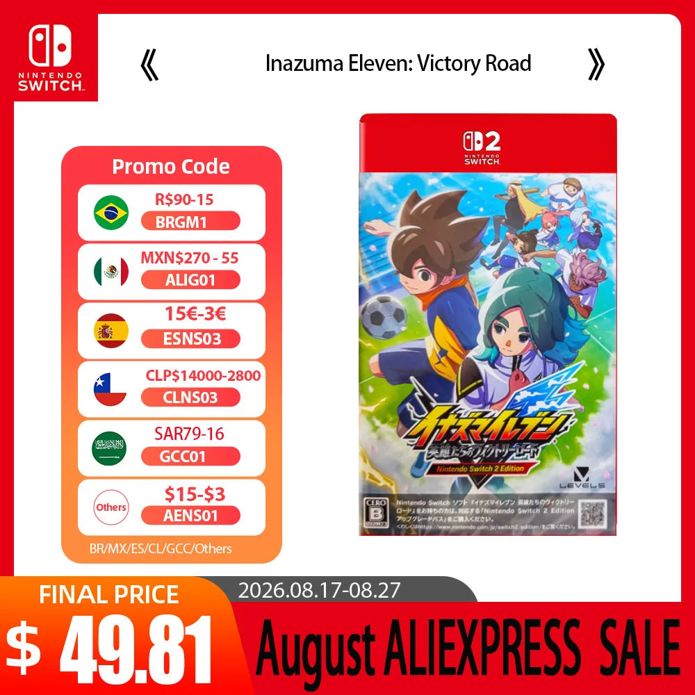 Nintendo Switch Game - Inazuma Eleven: Victory Road- Games Physical Cartridge for Nintendo Switch OLED Lite