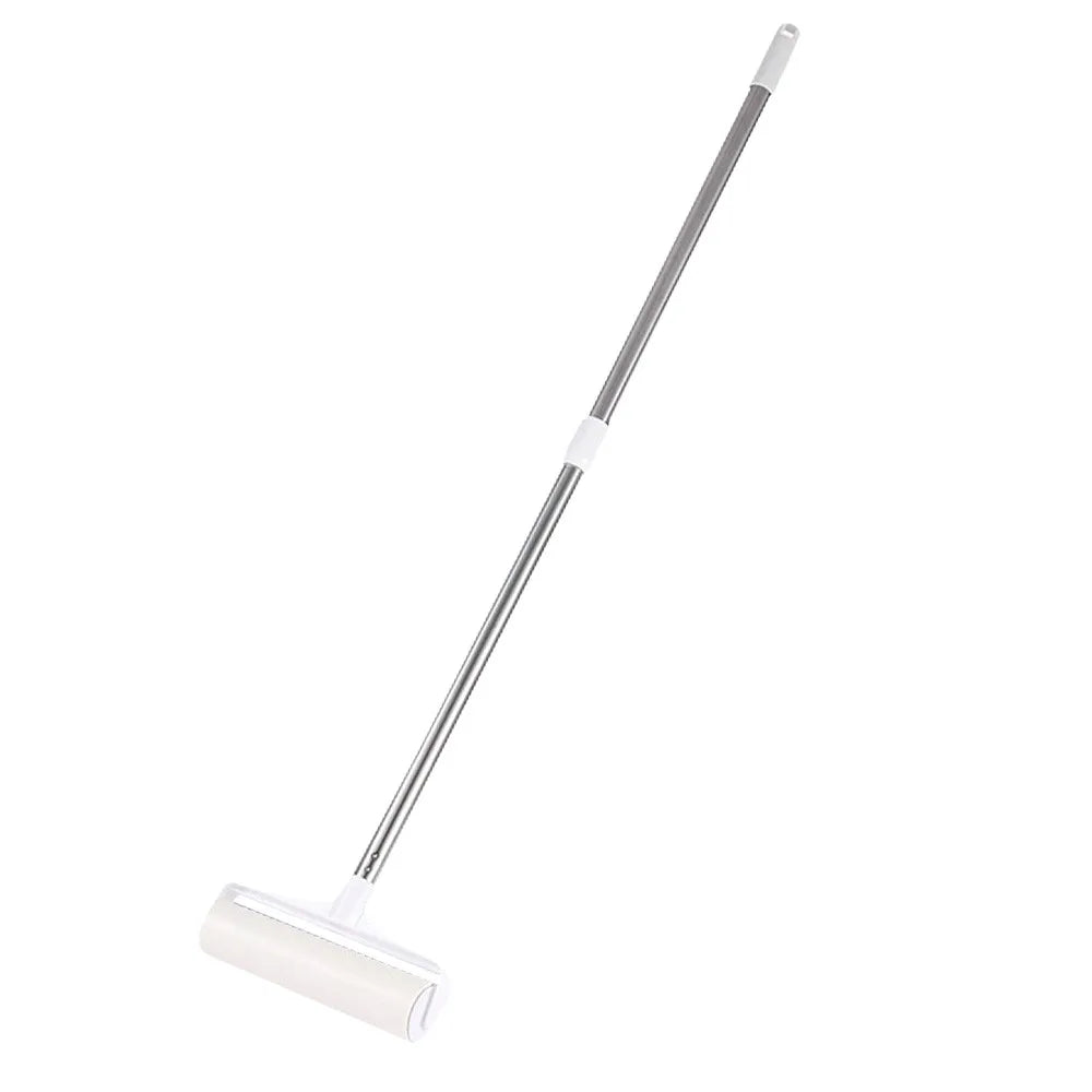 Tearable Long Handle Lint Roller Brush Telescopic 19/24cm Pet Hair Remover Roller Mop For Home Bedroom Car Seats