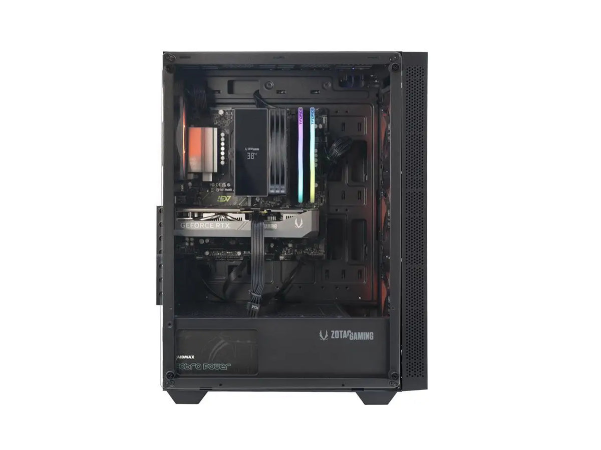 Zotac GAMING MEK AI-Enhanced Gaming PC Desktop Computer - NVIDIA GeForce RTX 5060, AMD Ryzen 5 5500 4.2GHz, 16GB RGB DDR4, 1TB NVME M.2 SSD, 650W 80+ GOLD PSU, WiFi 6E, Windows 11 Home