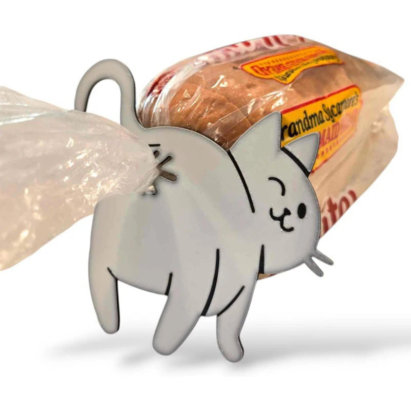 2pcs 3D Cat Butt Bread Bag Clip Snack Bag Sealing Clip Novelty Kitchen Gadget Food Storage Bag Clip For Cat Lovers