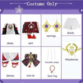 Yae Miko Full Set Guuji Yae Cosplay Costume Wig Earning Headwear Ears Tail for Comic Con