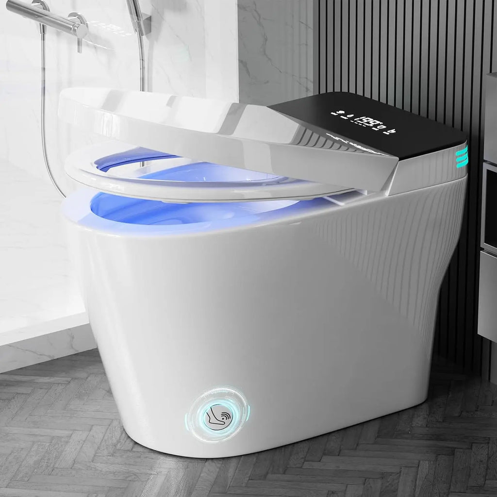 Smart Toilet with Bidet Built In, Auto Open Close, Foam Shield TC02, Customized