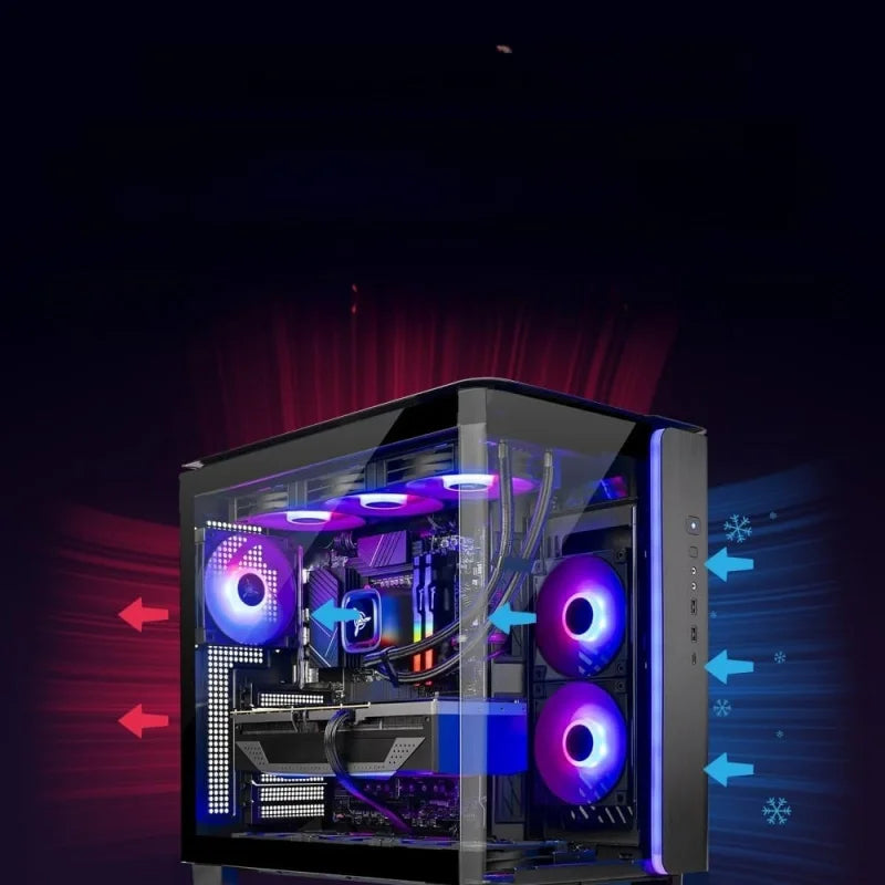King 95 Gaming PC, Ryzen 7 7700X 4.5GHz, RX 9070 16GB, 2TB Gen4 NVMe SSD, 32GB DDR5 RAM 6000, 850W Gold A