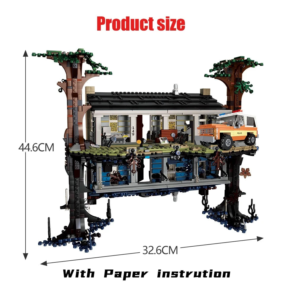 Upside Down House Bricks Building Blocks Compatible 2287pcs Reversible Dual Scene Building Model Christmas Gifts for Adults Toys