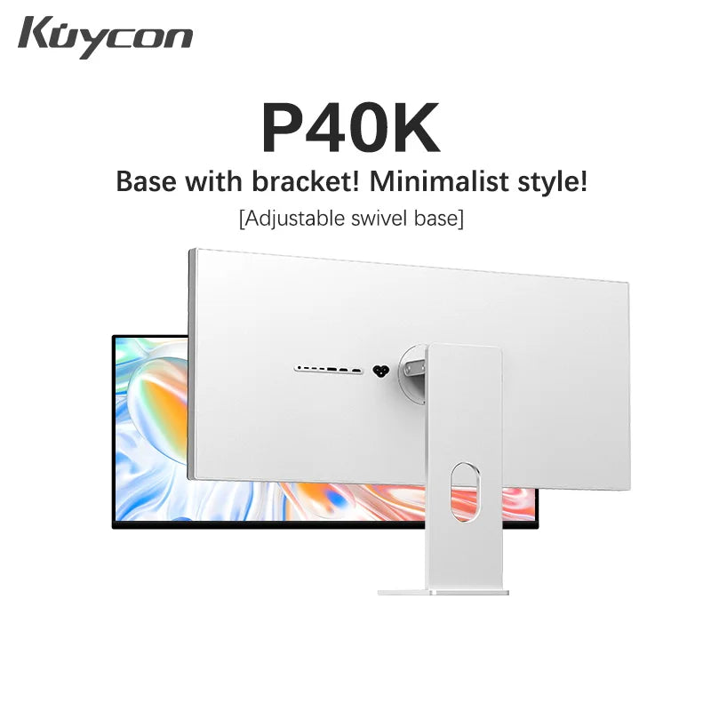 120Hz 40 Inch Gaming Monitor Kuycon P40K UHD IPS PC LED Display HDR 99%sRGB 400 Nits Computer Screen Anti-glare HDMI Type-C VESA