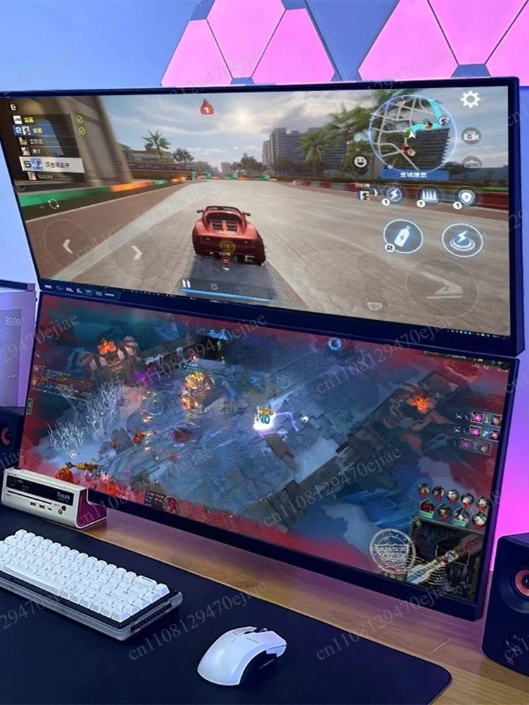 40-Inch 4K UHD Dual Screen Monitor - Ultra-Wide Split Display for Multitasking, Productivity, and Immersive Gaming