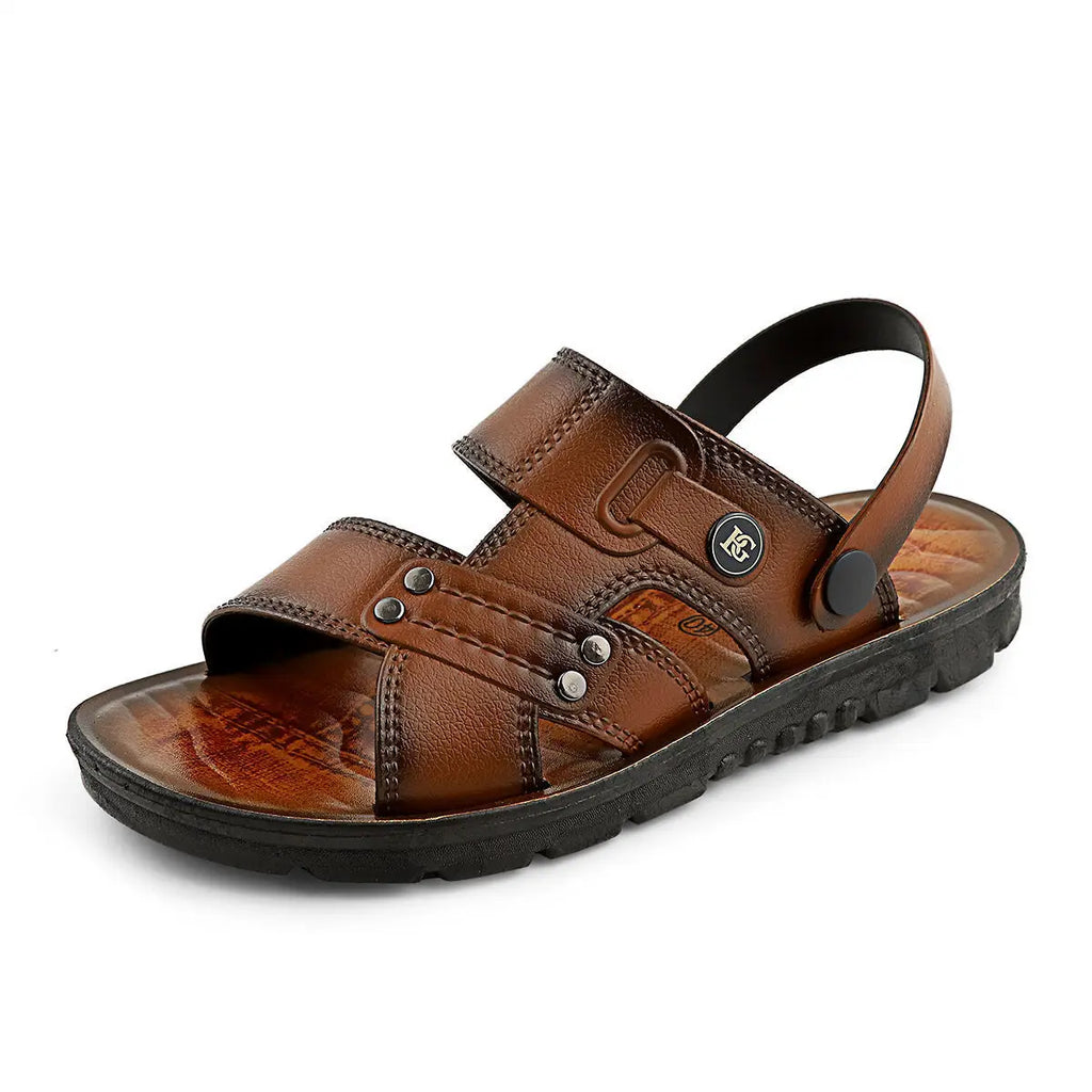 Sandals men's summer casual beach shoes men's Korean version of soft-soled outer wear dual-purpose oil-sprayed men's sandals