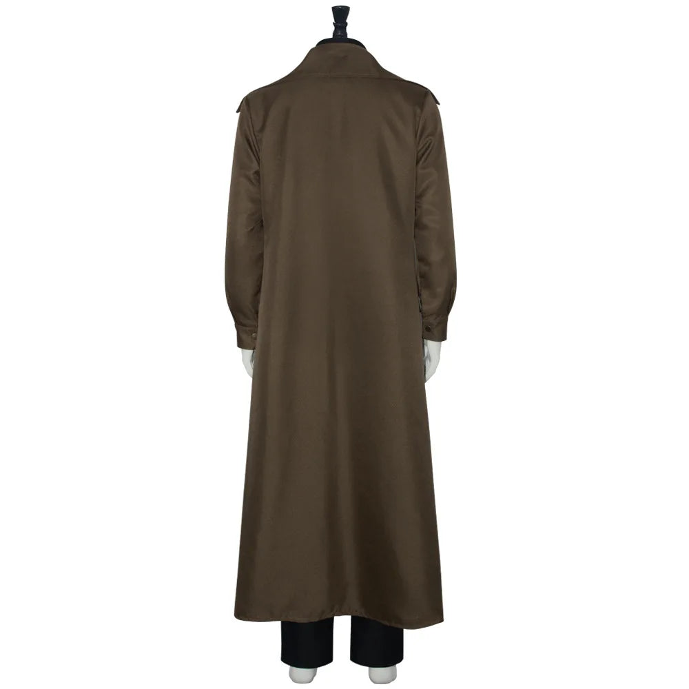 Alastor Moody Mad-Eye Cosplay Costume Brow Trench Coat Black Vest Pant Halloween Fancy role Play Suit set
