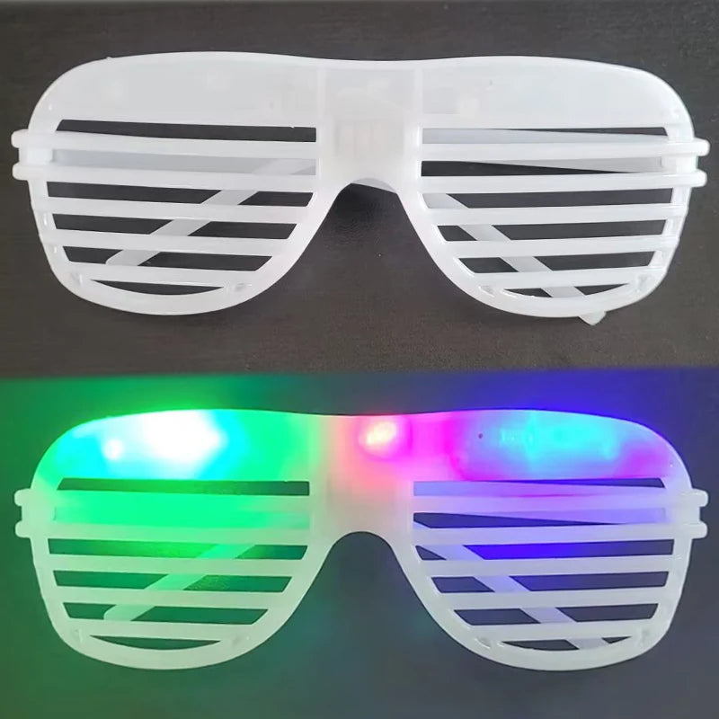 5-50 PCS 3 Modes LED Glasses Glow In The Dark Party Neon Luminous Glasses  Birthday Wedding LED Party Supplies