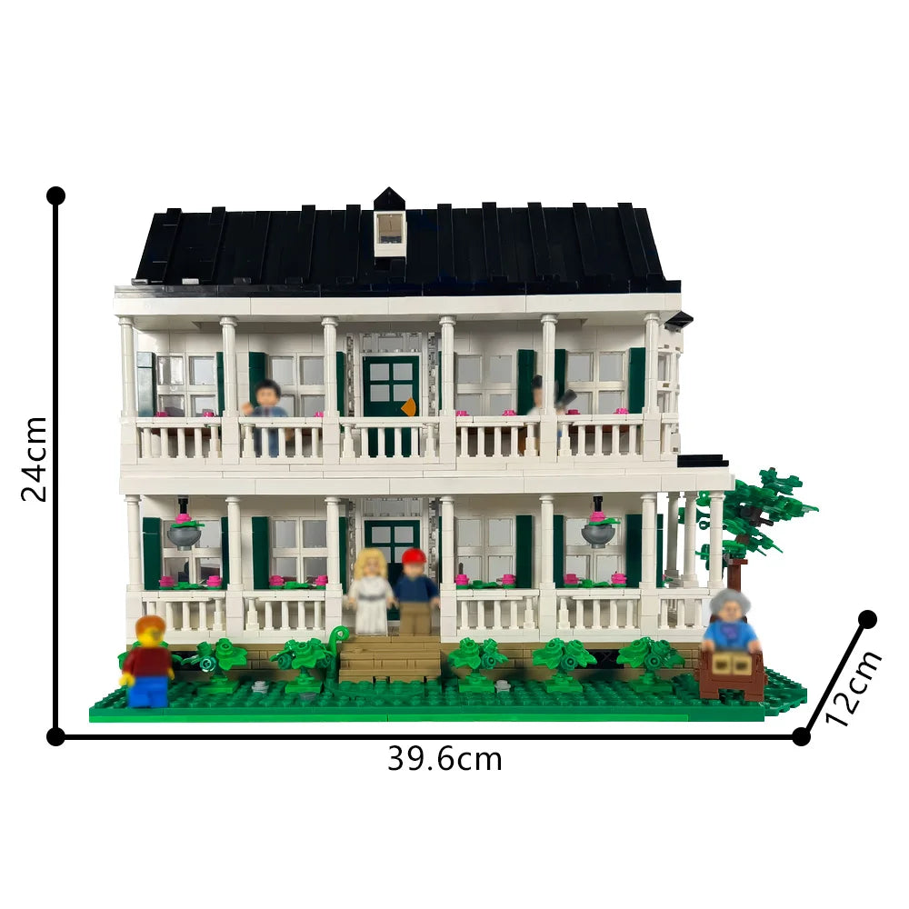 MOC 90s Movie Forrest Home Building Blocks Run Forrest Run Gump Wedding Boarding House Architecture Bricks Toy Adult Gift