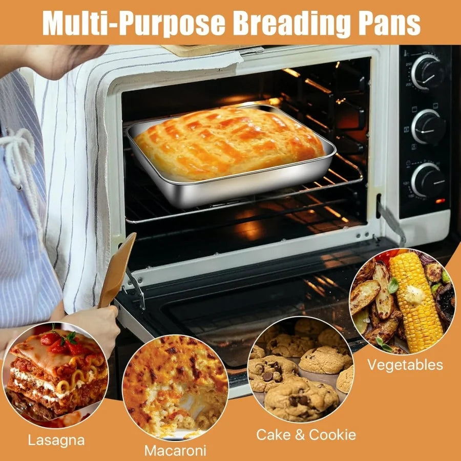 Stainless Steel Fresh-Keep Box Sealed Lunch Box with Lid Rectangle Food Container Fruit Refrigerator Storage Organizer Container
