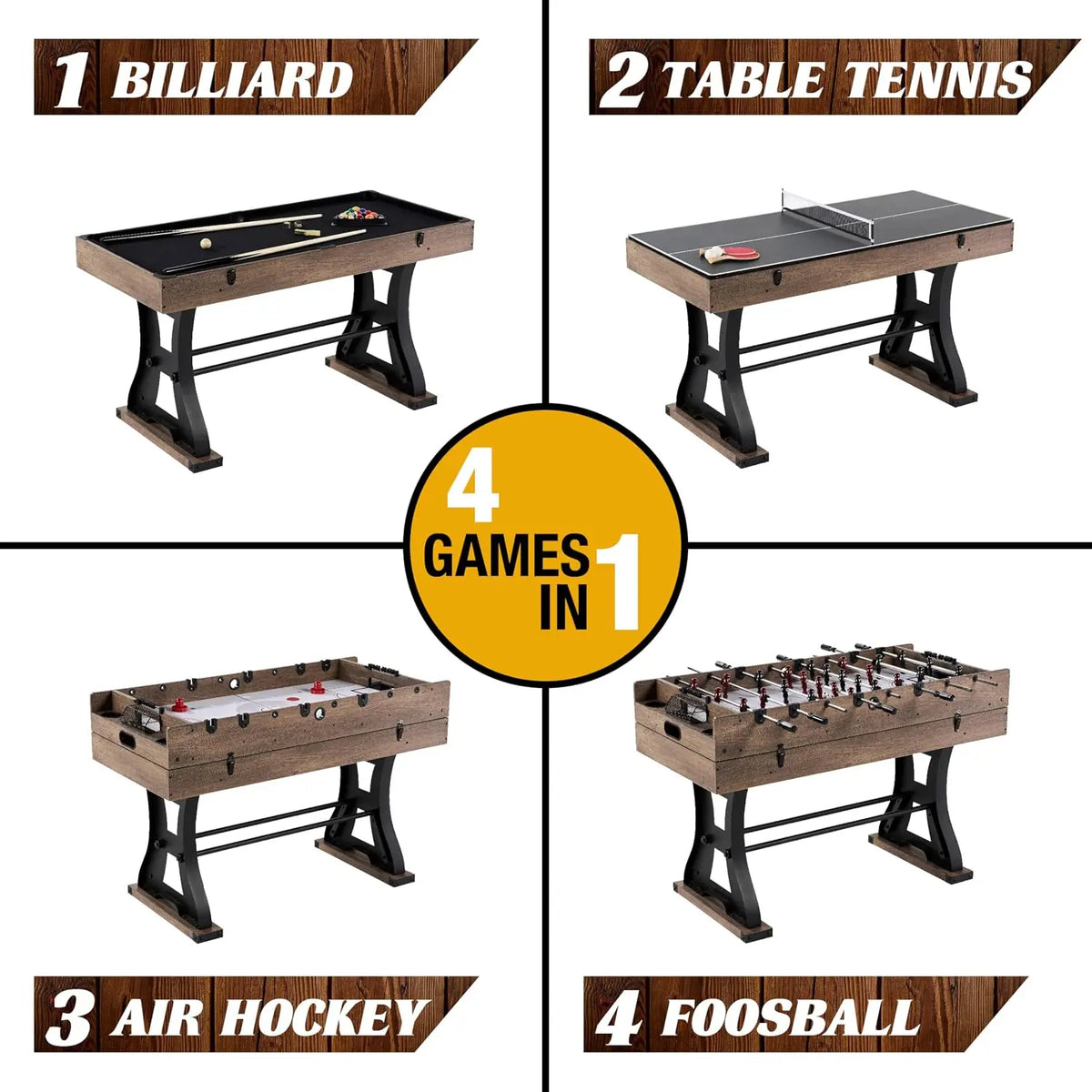 Barrington 54in Combo Game Table, Customized