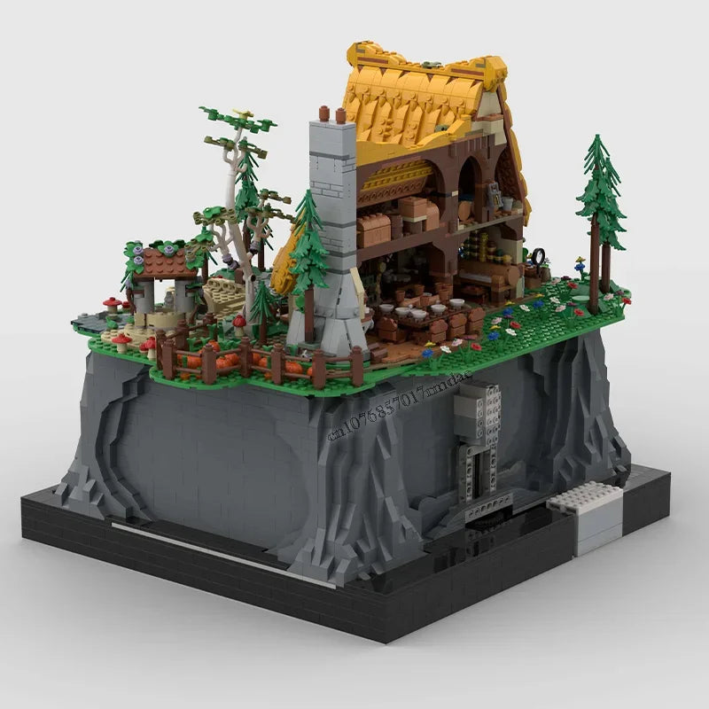 MOC 3185PCS Fairy Tale World The Diamont Mine of Seven Dwarves model DIY creative ideas Child Toy Assembly Puzzle Gift MOC-43242