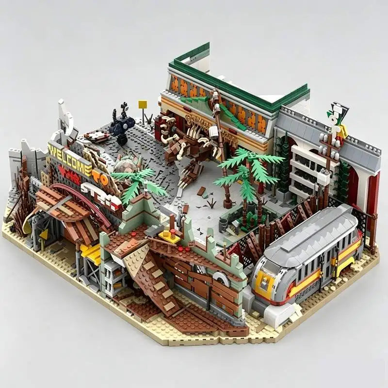 5030 PCS Post Apocalyptic City Street MOC Custom Building Blocks Urban Model Creative Assembly Educational Toy Gifts Collection