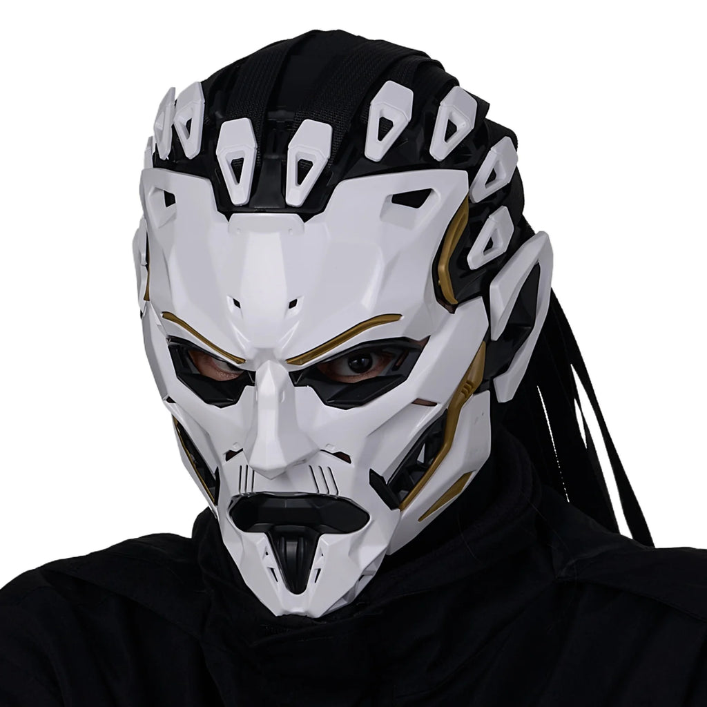 JAUPTO Punk Witcher Mask Halloween Costume Prop Face Mask for Parties Quality Assurance Cosplay Accessory