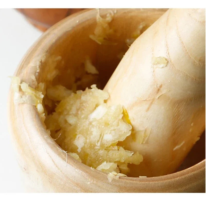 Mortar and Pestle Set Press Ginger Crusher Spices Grinding Garlic Mincer Herb Spice Masher Grinder Fresh Chopped Graters