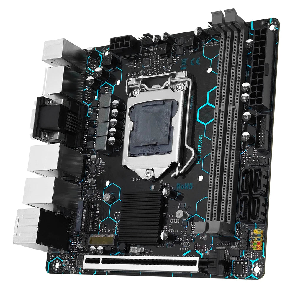 MACHINIST H97 STRONG ITX Motherboard LGA 1150 Support Core I7/i5/i3/E3 CPU DDR3 RAM NVME M.2 VGA/HDMI/DP/COM WIFI M.2