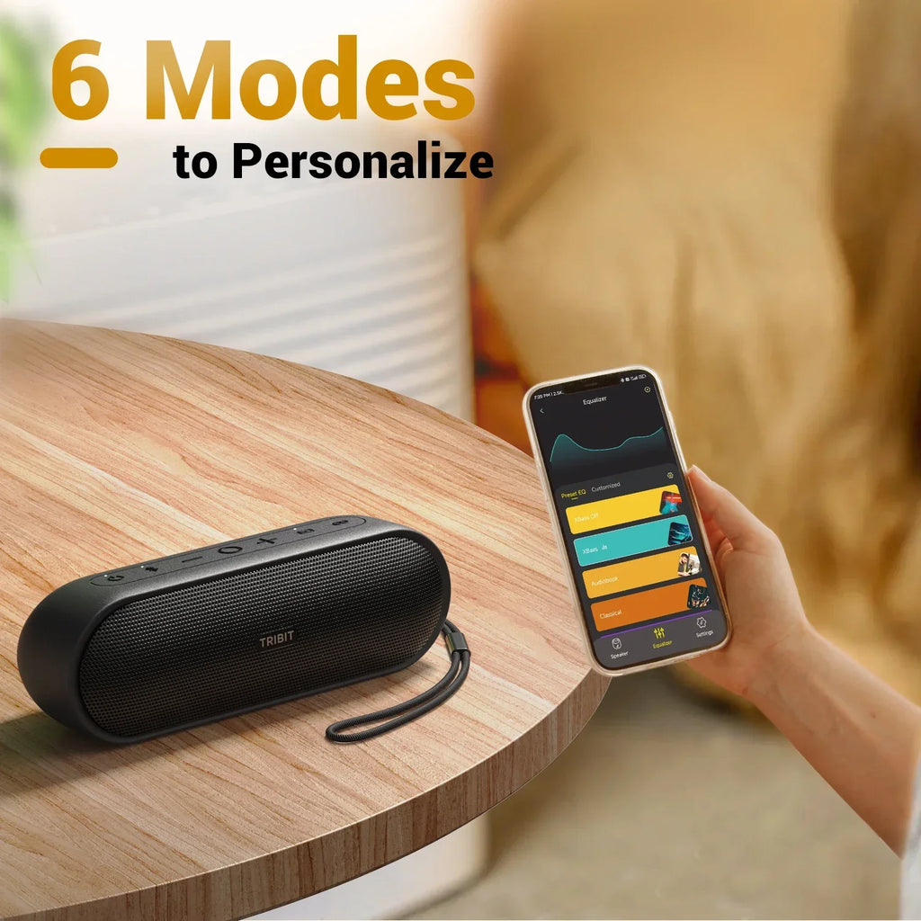 مكبر صوت بلوتوث محمول TRIBIT XSound Plus 2، قوة 30 واط، مكبر صوت لاسلكي مقاوم للماء بمعيار IPX7، وقت تشغيل 24 ساعة للتخييم والمشي لمسافات طويلة