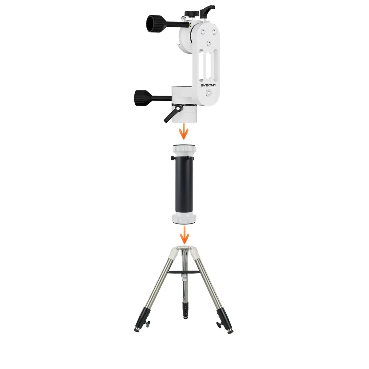 حامل تلسكوب سمتي SV225/SV225T من سفبوني قابل للتعديل مع إزاحة دقيقة، لرصد النجوم والفلك ومراقبة الطيور