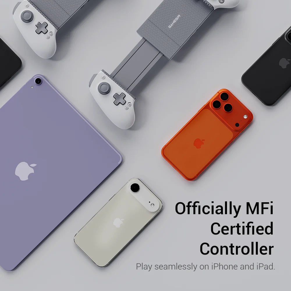 GameSir G8+ MFi Wired Mobile Gaming Controller for iPhone, iPad, and Android Hall Effect Joystick Trigger, 1000Hz Polling Rate