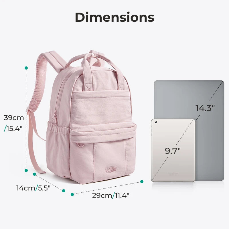 BAGSMART Women's Backpack Large Capacity Laptop Travel Outdoor Carry on Luggage Bag Lightweight School Backpacks for Girl