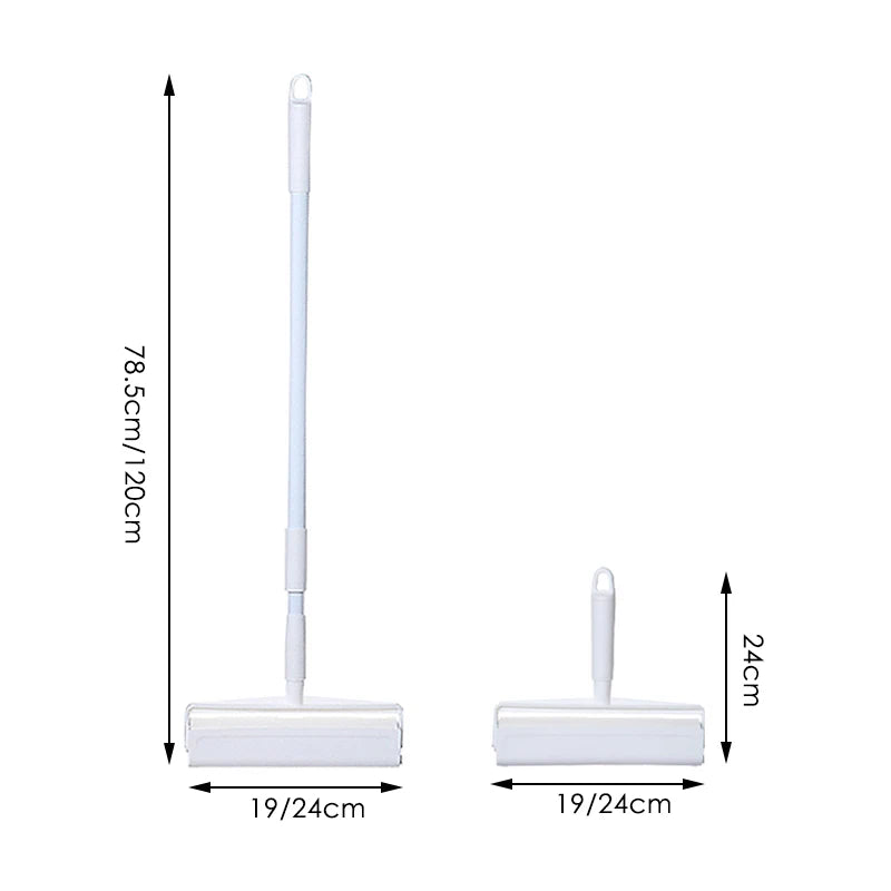 Large Lint Roller with Telescopic Rod Long Handle Sticky Mop for Clothing Bedding Carpet Pet Hair Dust Remover Cleaning Tool