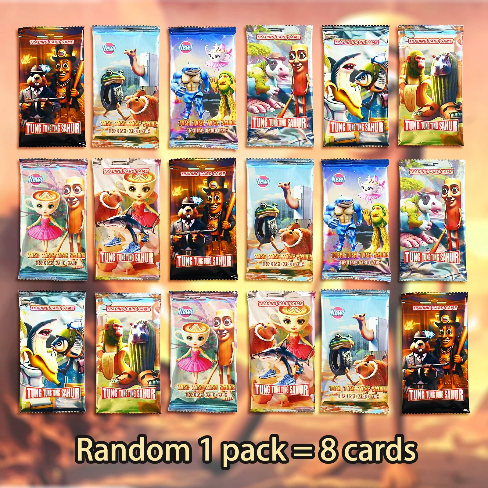 Italian Brainrot Trading Cards Collection Cards Tung Sahur Tralalero Tralala Game Card Battle Carte Toys For Fans Children Gift