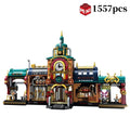 1557pcs Creative Street View Steam Punk Architectures Building Bricks Steampunk Bar Mini Block Model Toys Collection For Gifts