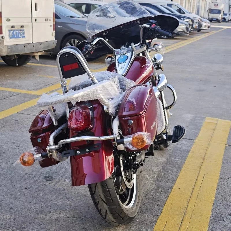 Tc Factory exports cruise retro Prince electric motorcycle to Russia and Central Asia 12V 3000W high power 85 km/h, China