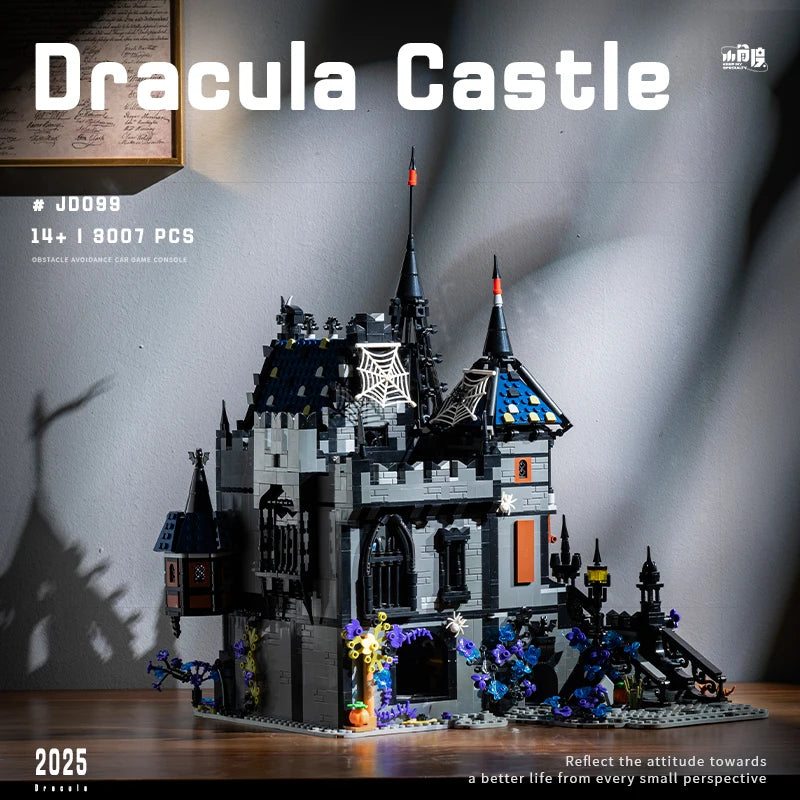 3007pcs MOC Street View Vampire Dracula's Castle Building Blocks Bricks Construction Assembling Toys for Children Birthday Gift