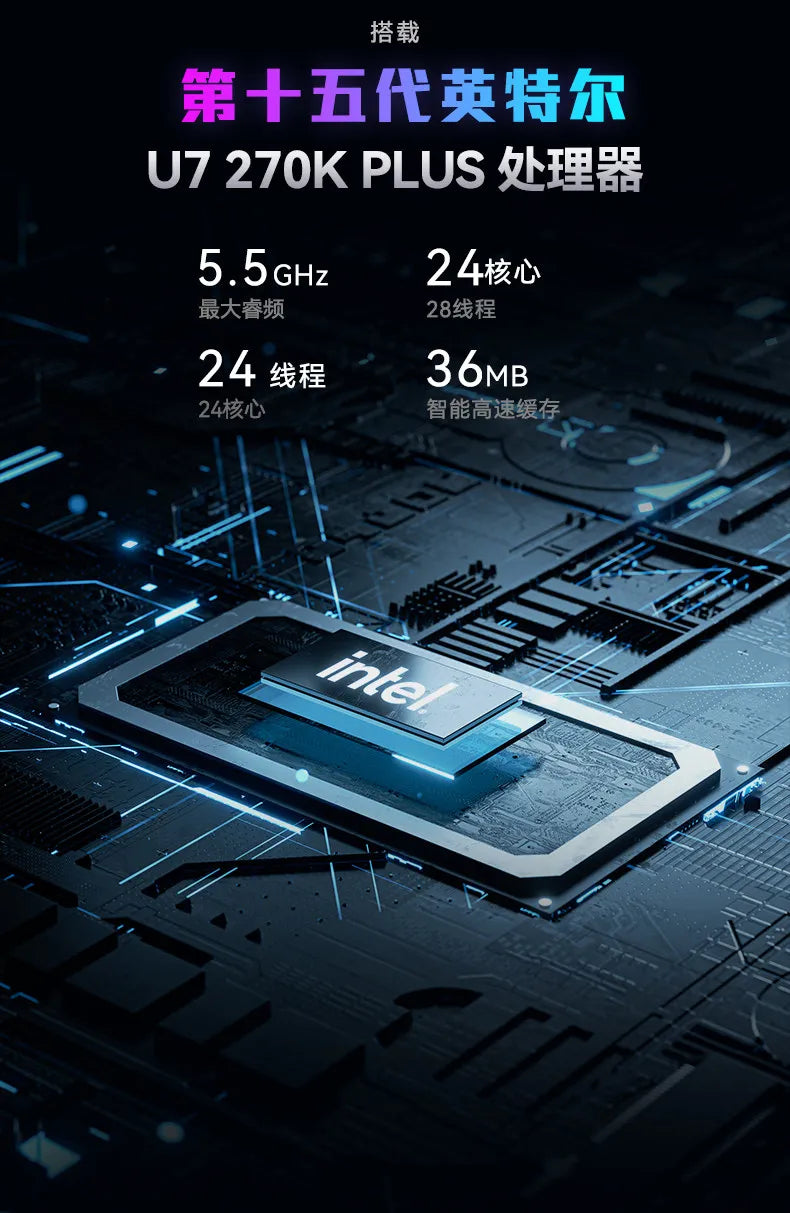 U7 270KPlus RTX5080 host graphics card gaming e-sports live streaming computer host