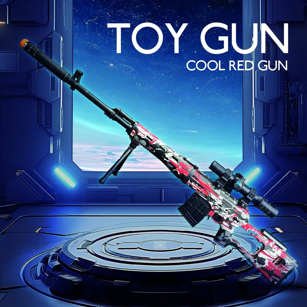 SVD Electric Gel Ball Blaster Gel Ball Toy Automatic Splatter Blasters Shooting Games Summer Backyard Outdoor Activity