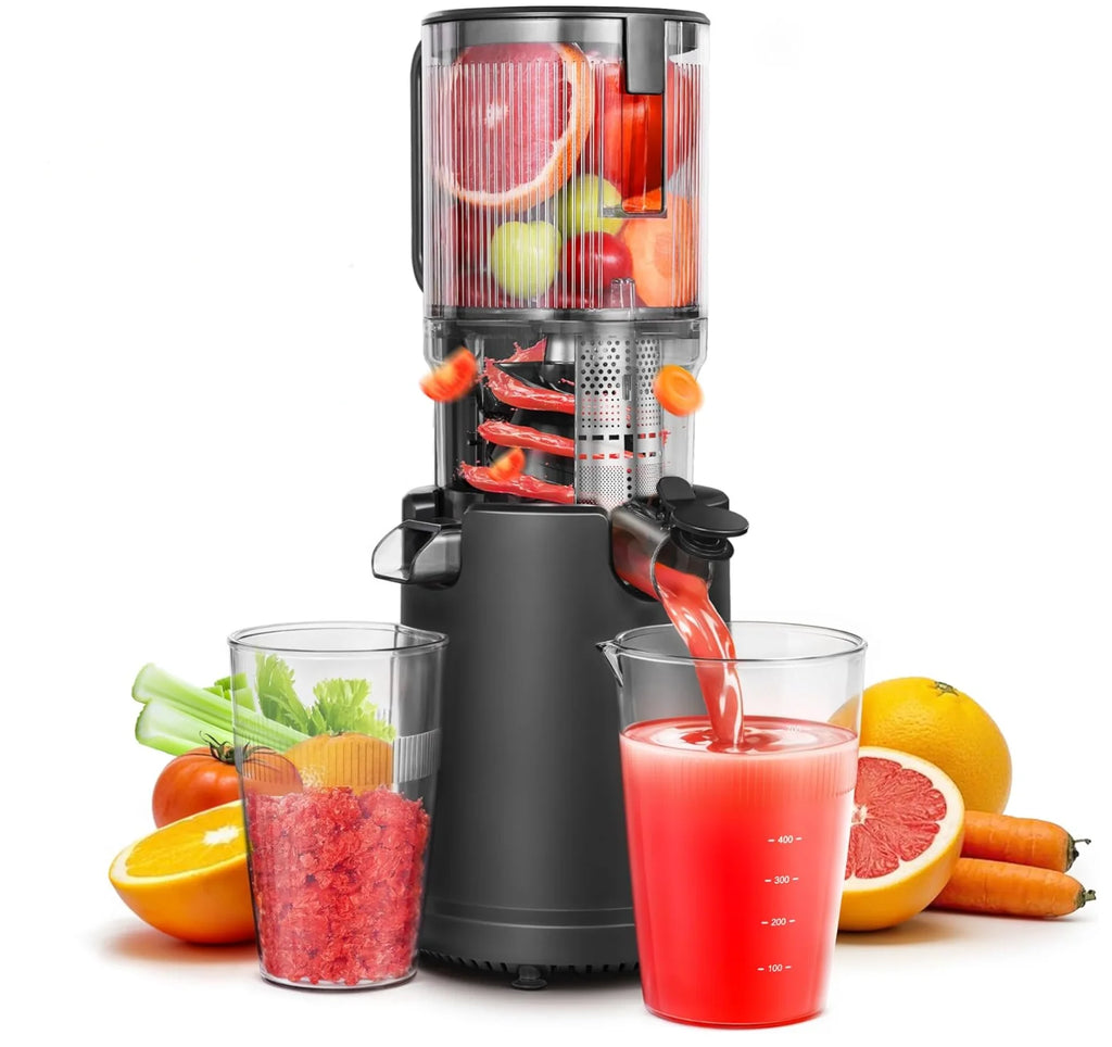 Stylish spiral slow juicer  Masticating Juicer Cold Press Juice Extractor  Automatic Pulp Ejection Fruit Vegetable Juicer