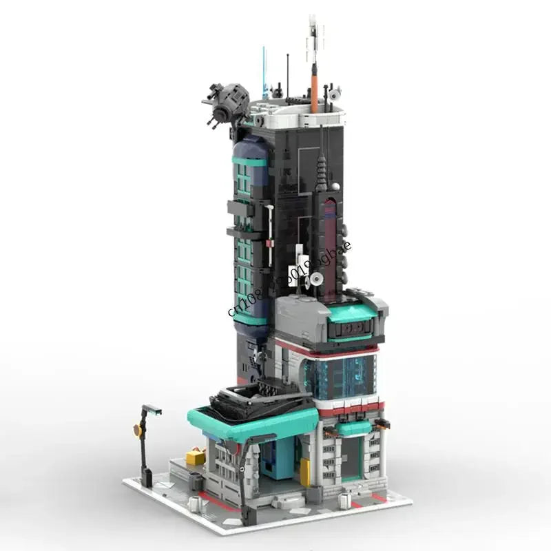 New 4095Pcs Cyb punk City series Street View Moc Modular Model Custom Puzzles Diy Creative Ideas Kids Toys Birthday Gifts
