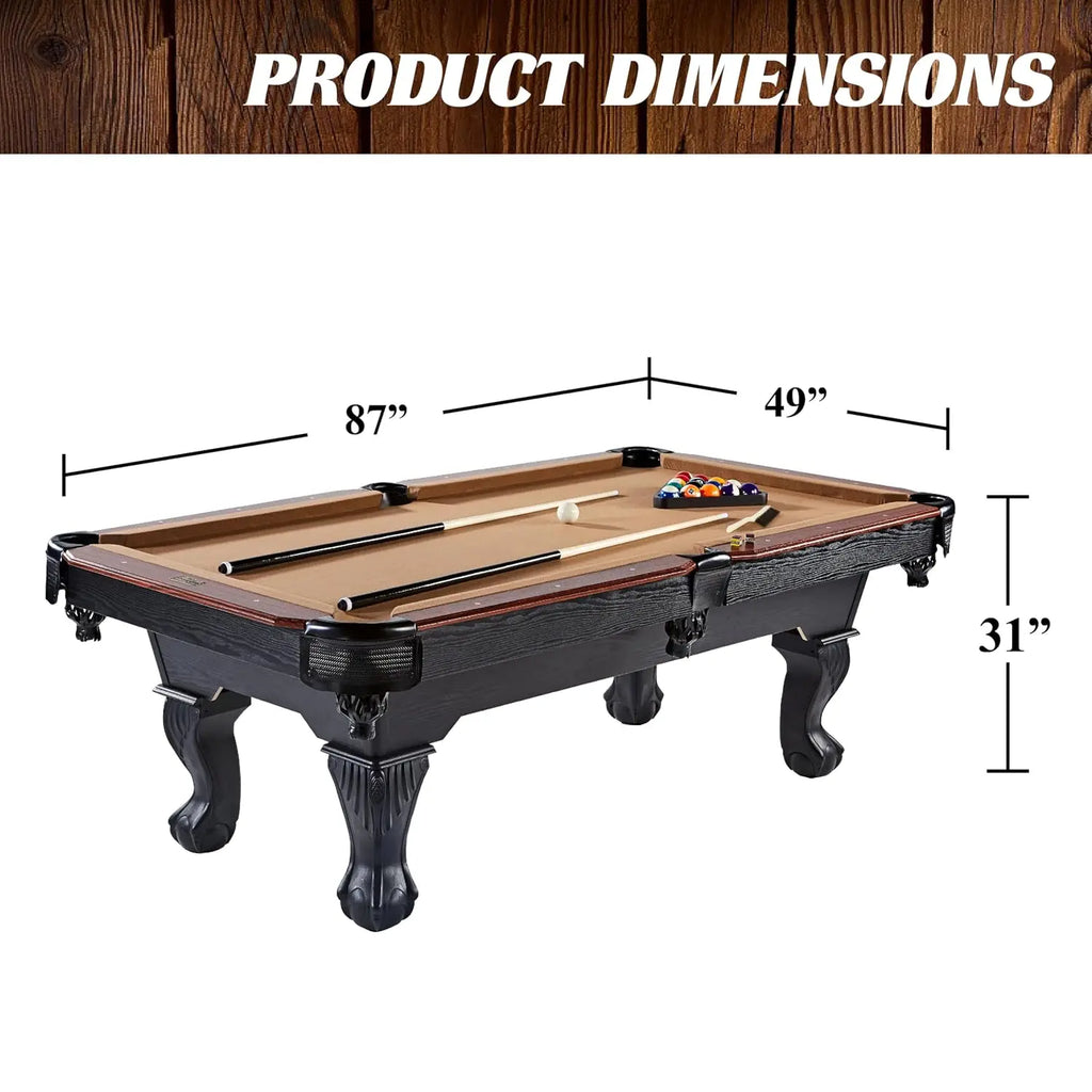 Drop Pocket Pool Table with Complete Accessory Set, Customized