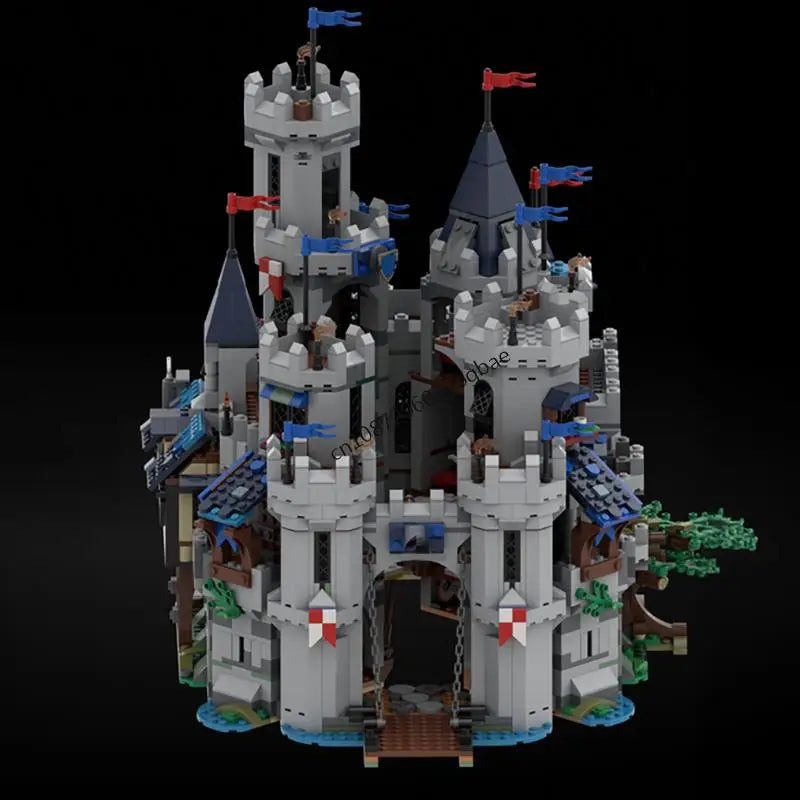 New 3226Pcs Moc European Medieval Street View Horse Knight Citadel Model Diy Creative Ideas Kids Toy Birthday Gift Custom Puzzle