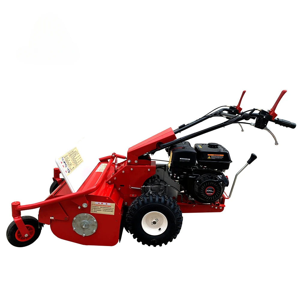 Automatic front and rear wheel lawn mowers commonly used in landscaping and greening