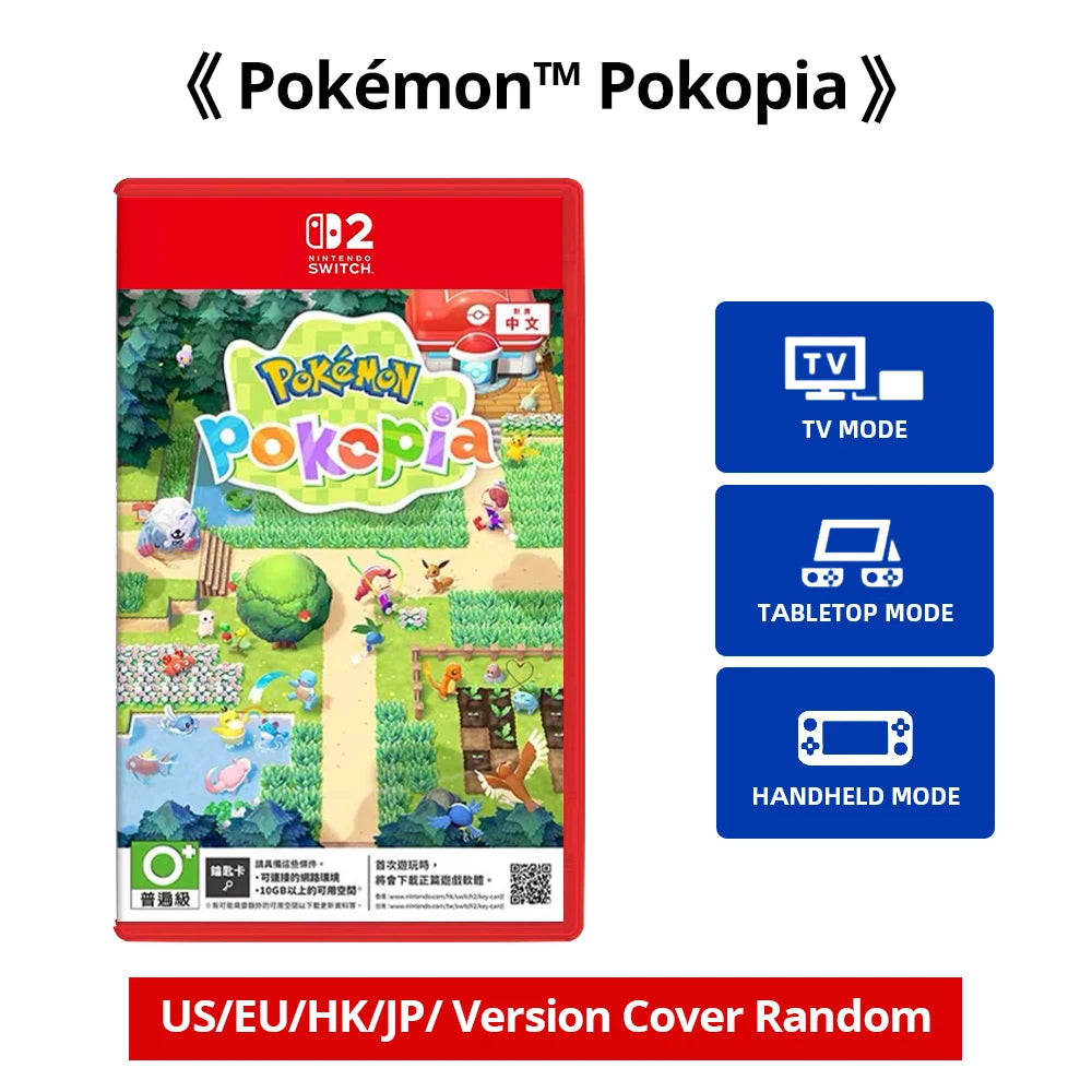Nintendo Switch 2 Game Deals - Pokémon Pokopia - NS2 Games Cartridge Physical Card Support TV Tabletop Handheld Mode